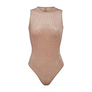 SKIMS Velvet Logo Bodysuit Sienna Womens XXS